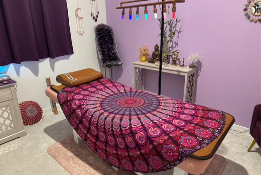 Crystal Light Healing Bed - Crystals, Light, Sound & Aroma Healing Session (60 Minutes)